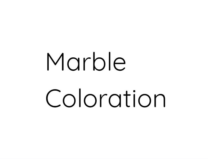 Marble Coloration